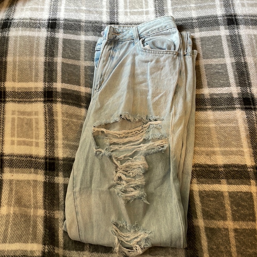 CELLO ripped straight-legged jeans